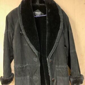 SUEDE LEATHER COAT size XL
